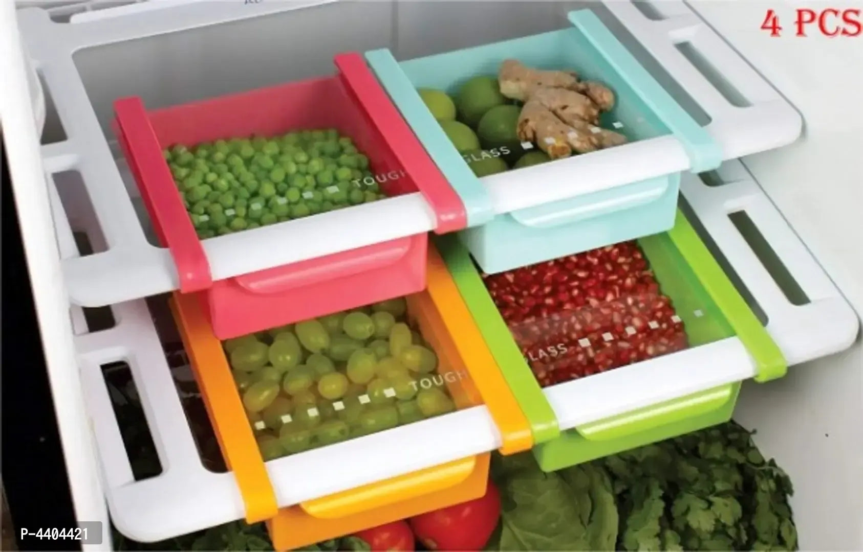 Space Saver Refrigerator Drawers (Set of 4)