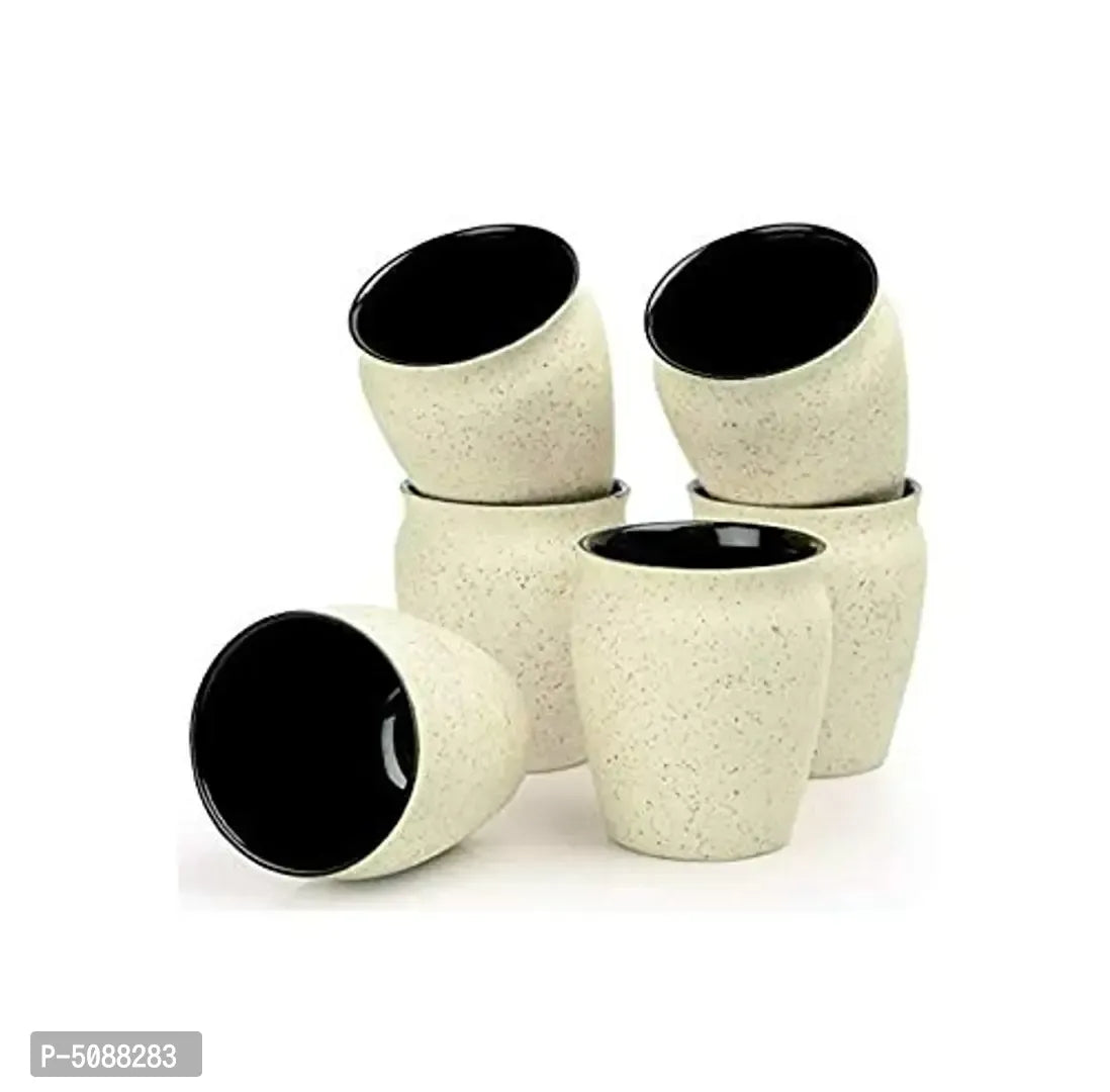 Useful Ceramic Kulhad Tea And Coffee Cup Set- 6 Pieces