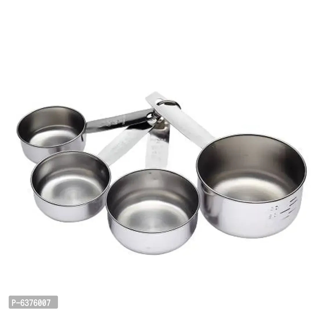 Useful Stainless Steel - Set of 4 Measuring Cup For Kitchen
