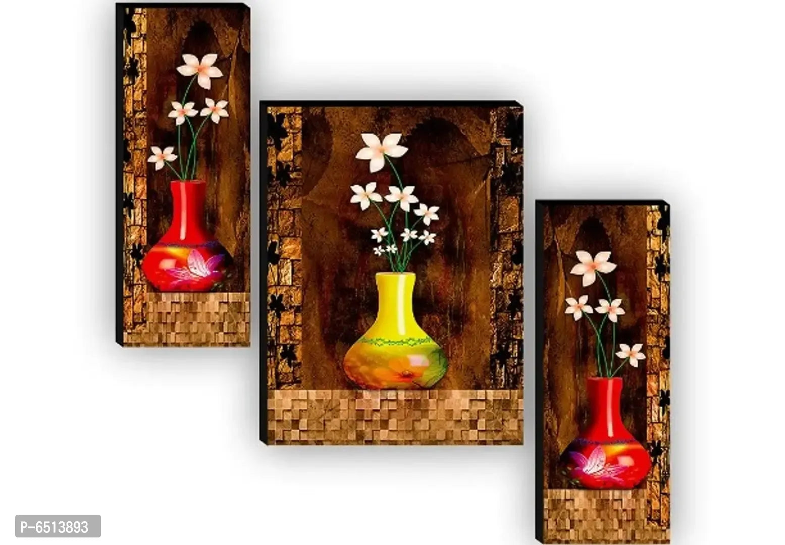 Beautiful Flower Digital Reprint Mdf Painting For Living Room, Hotel (12*18 Inch)