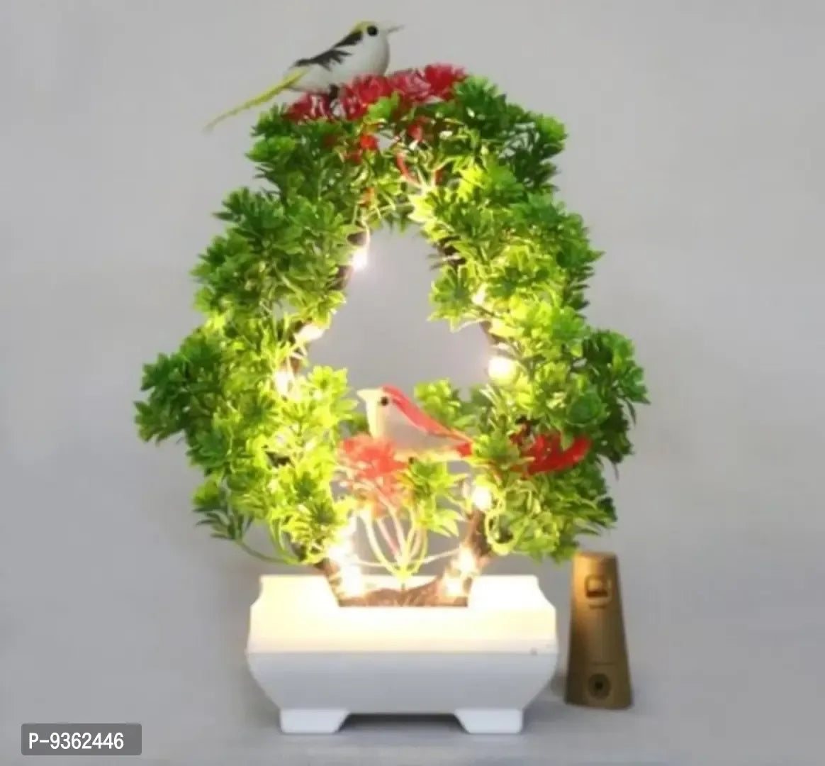 Artificial Plant With Light Sparrow Size 12 Inch Pack Of 1
