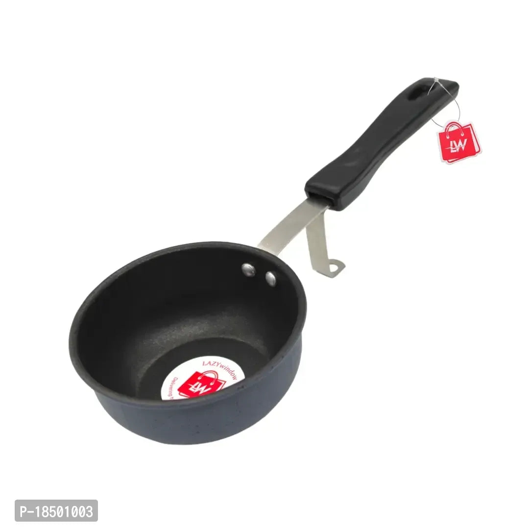 Premium Quality Nonstick Tadka Pan, 11 cm, Black