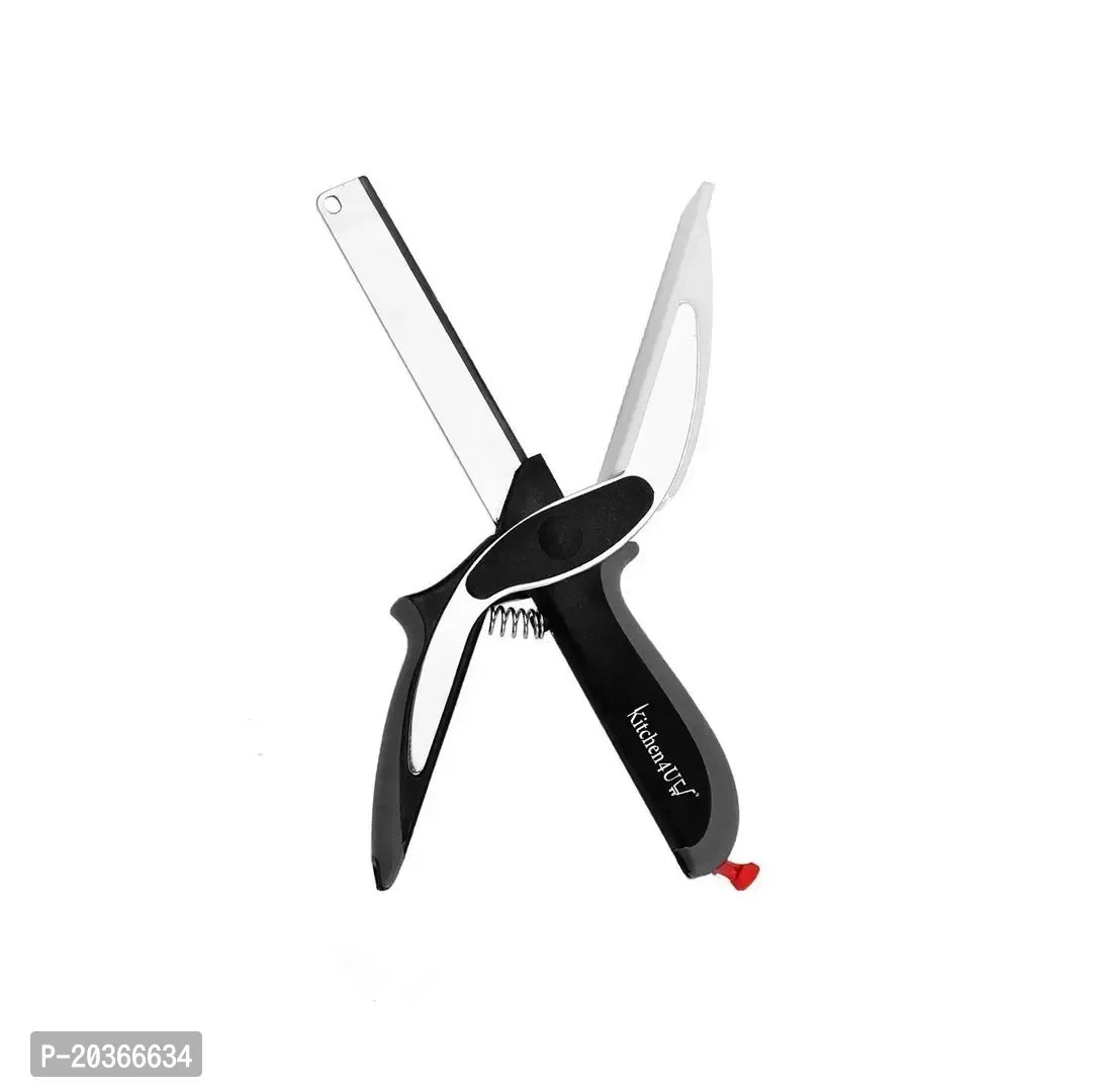 Smart Clever Cutter Kitchen Knife Food Chopper with Locking Hinge - Pack of 1