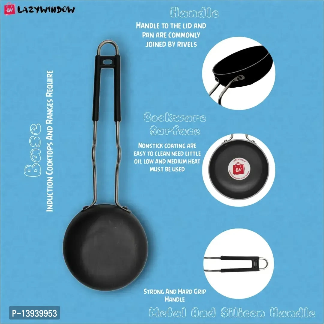 Premium Iron Tadka Pan/Fry Pan – Stainless Steel Handle for Essential Kitchen Cooking