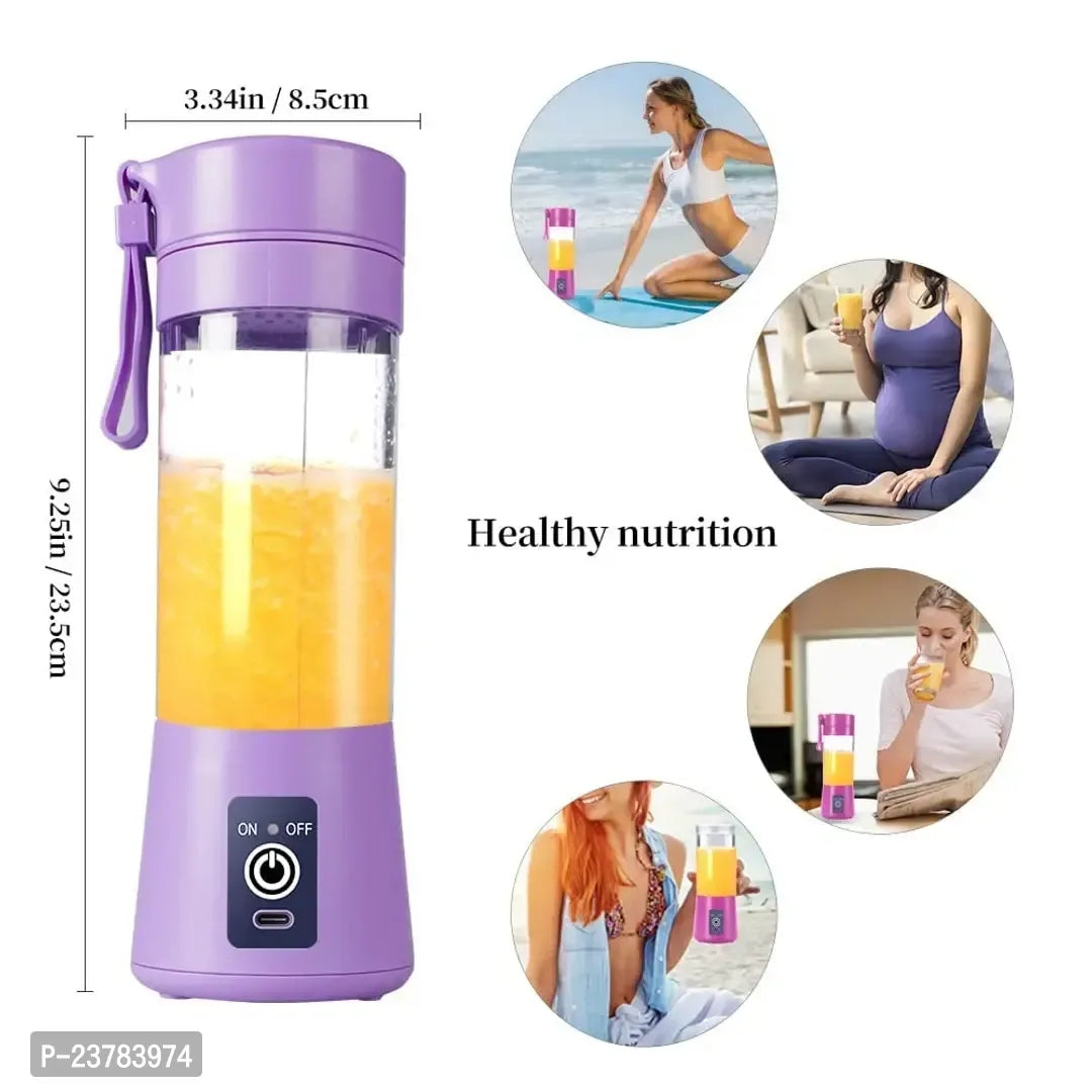 Hand Blenders juicer, cleaning brush Mini Blender Fruit Mixer Machine Portable Electric Juicer grinder Cup 380ML Personal Blender USB Rechargeable Fruit Blender Mixer for Home Office Outdoor multicolor