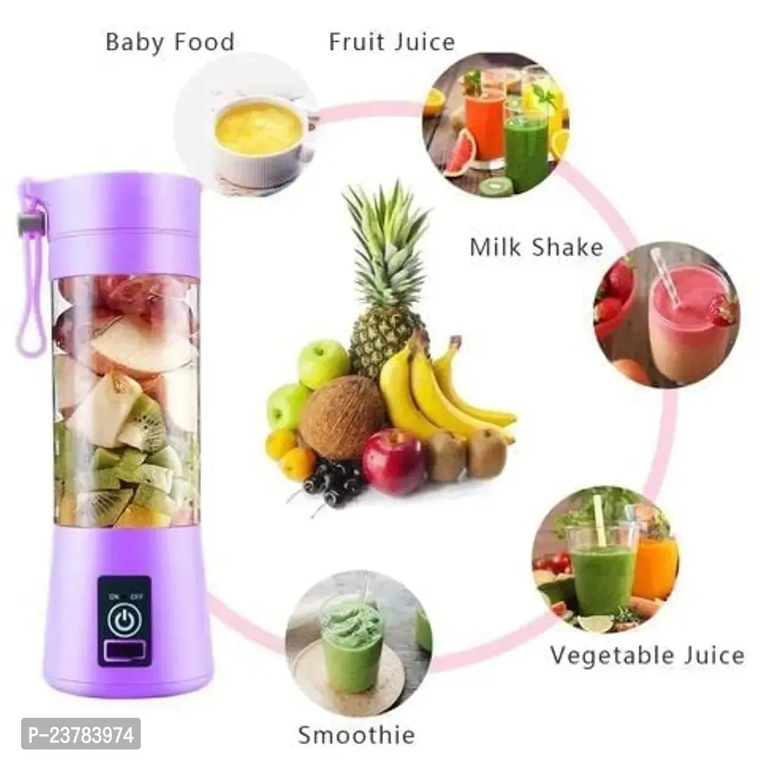 Hand Blenders juicer, cleaning brush Mini Blender Fruit Mixer Machine Portable Electric Juicer grinder Cup 380ML Personal Blender USB Rechargeable Fruit Blender Mixer for Home Office Outdoor multicolor