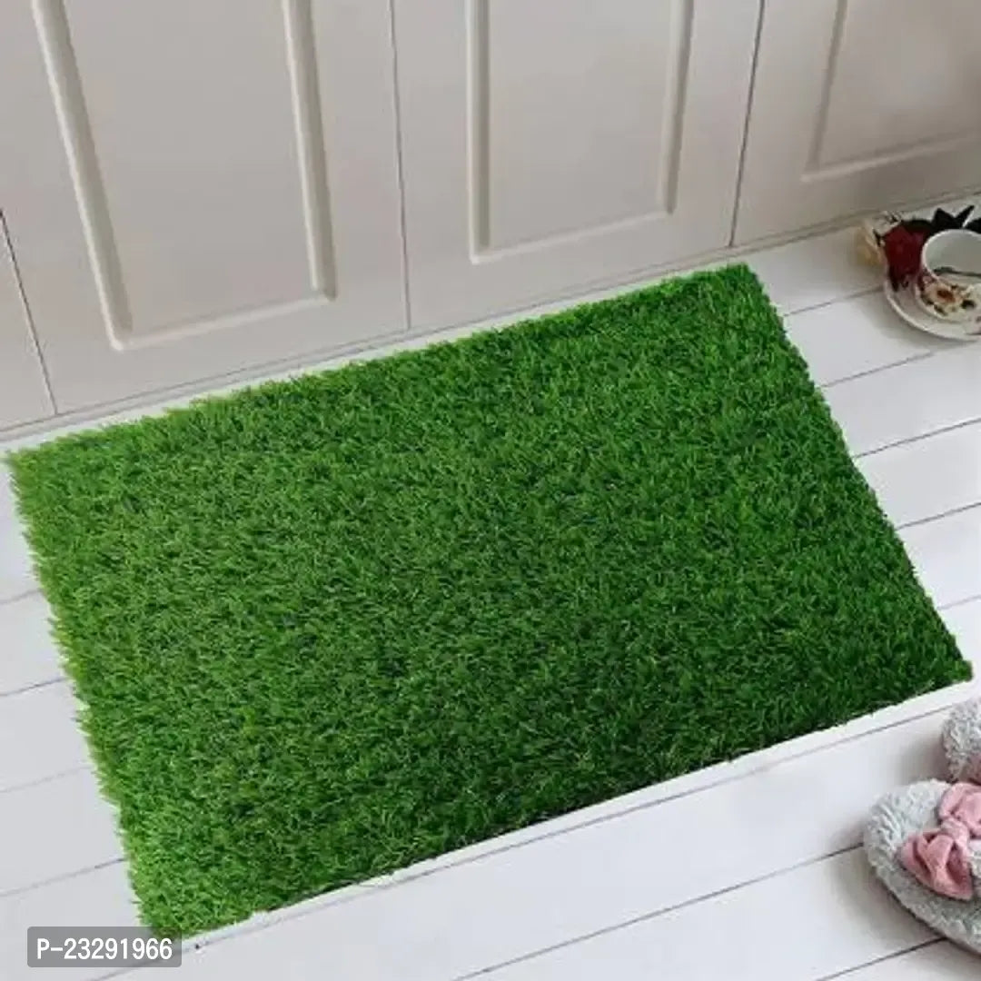 Stylish Green Artificial Grass Anti Slip Door Mats