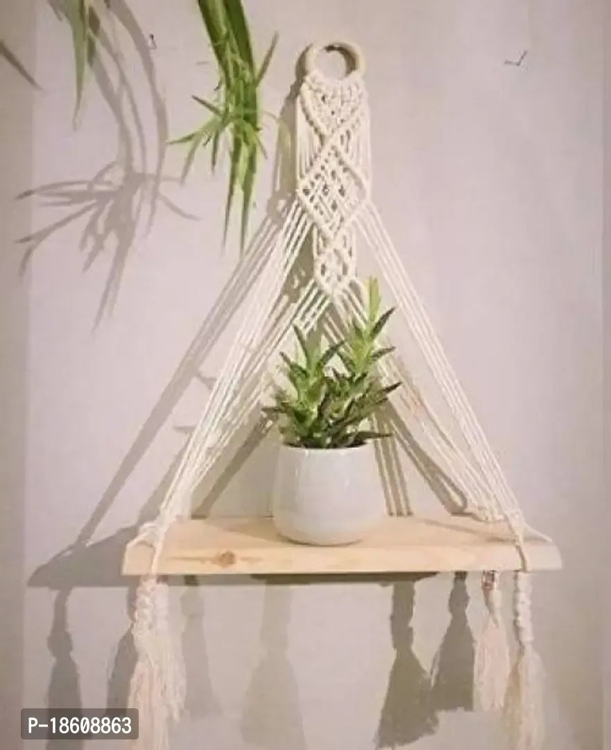 White Fabric Wall Hanging For Home Decoration
